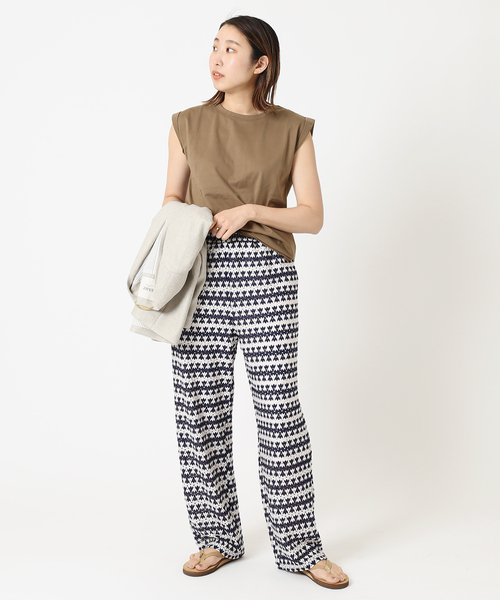 journal standard L'essage(ジャーナルスタンダードレサージュ)の「スワイーノースリーブ(Tシャツ/カットソー・レディース・ホワイト/チャコールグレー/ブラウン/ピンク・FREE)」の18枚目の写真