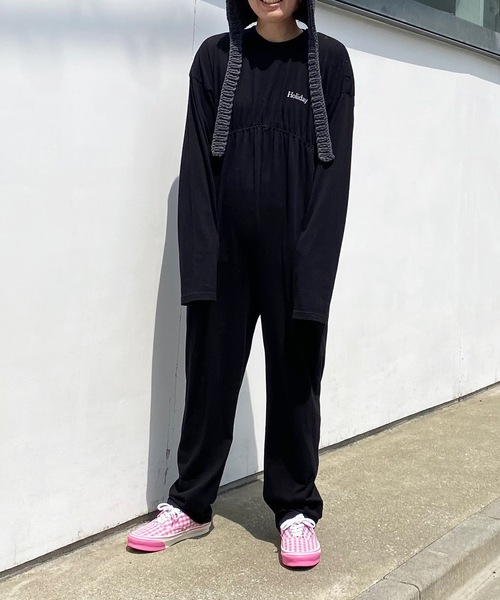HOLIDAY(ホリデイ)の「SUPER FINE L/S BABY SUITS スーパーパインロングスリーブベビースーツ(サロペット/オーバーオール・レディース・ブラック・1/0)」の7枚目の写真