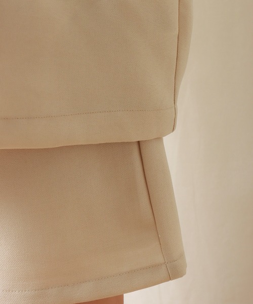 libelle more(リベル モア)の「ドライタッチ ダブルジャケットセットアップ(セットアップ・レディース・ベージュ/チャコールグレー/グリーン・L/M)」の17枚目の写真