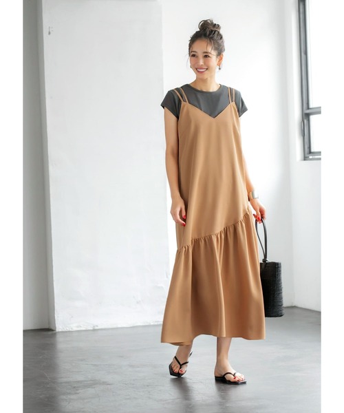 新品タグ付◇ 2WAYノースリギャザーワンピース ブラック かぐれ DOORS  