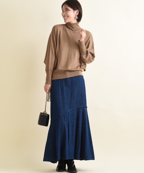 INTERPLANET（インタープラネット）の「デニムスカート（デニムスカート・レディース・ブルー/インディゴブルー・FREE）」の3枚目の写真