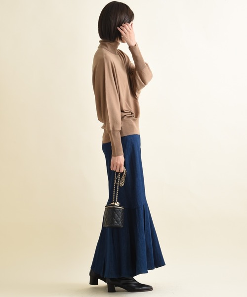 INTERPLANET（インタープラネット）の「デニムスカート（デニムスカート・レディース・ブルー/インディゴブルー・FREE）」の5枚目の写真