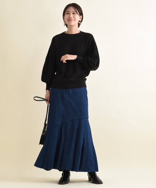 INTERPLANET（インタープラネット）の「デニムスカート（デニムスカート・レディース・ブルー/インディゴブルー・FREE）」の10枚目の写真