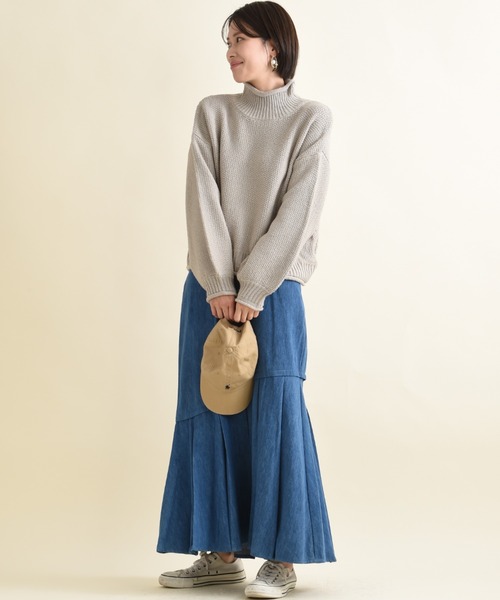 INTERPLANET（インタープラネット）の「デニムスカート（デニムスカート・レディース・ブルー/インディゴブルー・FREE）」の17枚目の写真