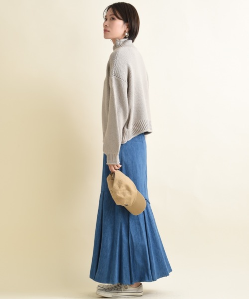 INTERPLANET（インタープラネット）の「デニムスカート（デニムスカート・レディース・ブルー/インディゴブルー・FREE）」の18枚目の写真