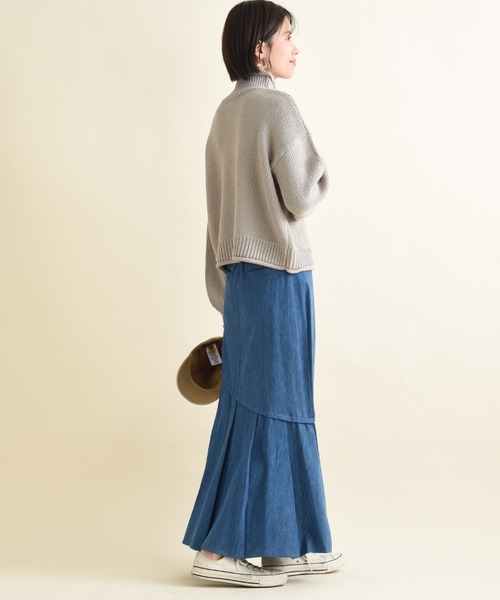 INTERPLANET（インタープラネット）の「デニムスカート（デニムスカート・レディース・ブルー/インディゴブルー・FREE）」の21枚目の写真