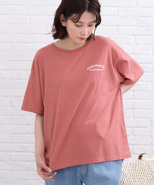 SHOO・LA・RUE(シューラルー)の「◆バックプリントTシャツ(Tシャツ/カットソー・レディース・ホワイト系/ピンク系・01/02/03)」の17枚目の写真