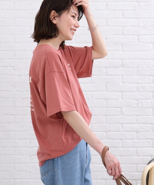SHOO・LA・RUE(シューラルー)の「◆バックプリントTシャツ(Tシャツ/カットソー・レディース・ホワイト系/ピンク系・01/02/03)」の12枚目の写真
