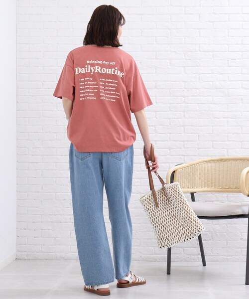 SHOO・LA・RUE(シューラルー)の「◆バックプリントTシャツ(Tシャツ/カットソー・レディース・ホワイト系/ピンク系・01/02/03)」の14枚目の写真