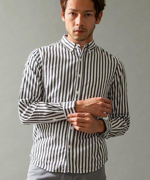 BEAUTY&YOUTH UNITED ARROWS（ビューティーアンドユースユナイテッドアローズ）の「【WEB限定】by ∴ タイニー ストライプシャツ（シャツ/ブラウス・メンズ・ブラック/コバルトブルー/その他1・SMALL/LARGE/MEDIUM）」の18枚目の写真