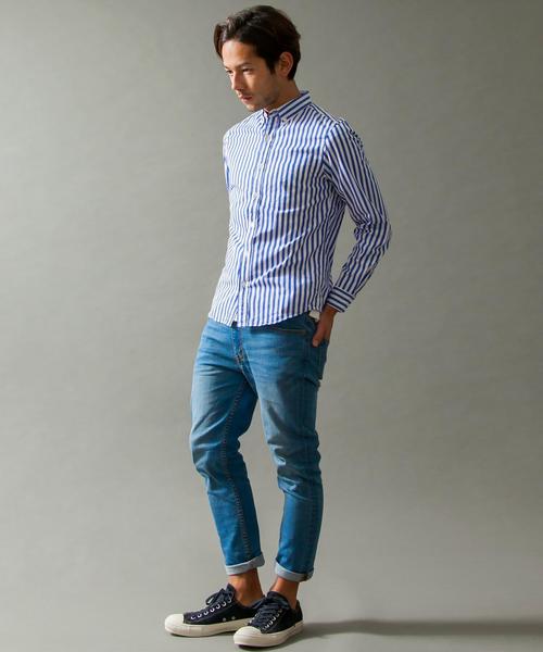 BEAUTY&YOUTH UNITED ARROWS（ビューティーアンドユースユナイテッドアローズ）の「【WEB限定】by ∴ タイニー ストライプシャツ（シャツ/ブラウス・メンズ・ブラック/コバルトブルー/その他1・SMALL/LARGE/MEDIUM）」の15枚目の写真