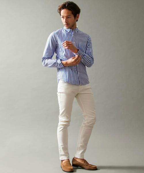 BEAUTY&YOUTH UNITED ARROWS（ビューティーアンドユースユナイテッドアローズ）の「【WEB限定】by ∴ タイニー ストライプシャツ（シャツ/ブラウス・メンズ・ブラック/コバルトブルー/その他1・SMALL/LARGE/MEDIUM）」の16枚目の写真