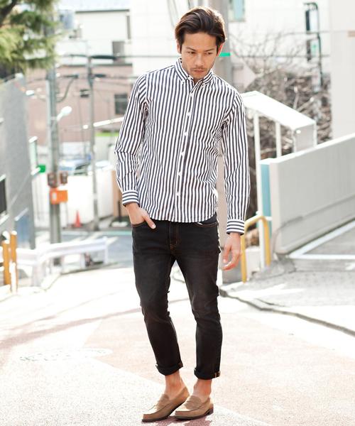 BEAUTY&YOUTH UNITED ARROWS（ビューティーアンドユースユナイテッドアローズ）の「【WEB限定】by ∴ タイニー ストライプシャツ（シャツ/ブラウス・メンズ・ブラック/コバルトブルー/その他1・SMALL/LARGE/MEDIUM）」の17枚目の写真