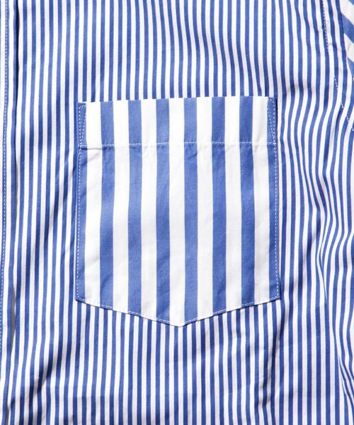 BEAUTY&YOUTH UNITED ARROWS（ビューティーアンドユースユナイテッドアローズ）の「【WEB限定】by ∴ タイニー ストライプシャツ（シャツ/ブラウス・メンズ・ブラック/コバルトブルー/その他1・SMALL/LARGE/MEDIUM）」の9枚目の写真