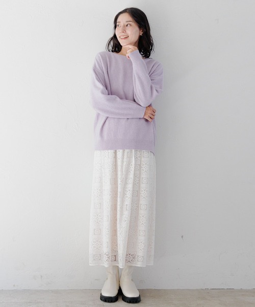LEPSIM（レプシィム）の「ライト厚底ストレッチブーツ　344209（ブーツ・レディース・アイボリー/ブラック・LARGE/MEDIUM/SMALL）」の22枚目の写真