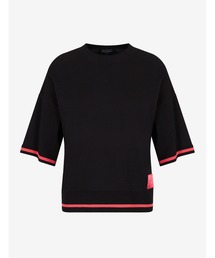 ARMANI EXCHANGE | 【A|X アルマーニ エクスチェンジ】ラインデザイン　半袖ニットプルオーバー(ニット/セーター)