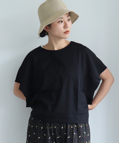 トップス yuni yuni（ユニ ）の「○100/-ハイパワーポンチ ウィングドスリーブ