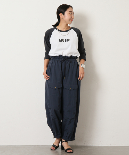 Bonum(ボナム)の「MUSICベースボールTシャツ(Tシャツ/カットソー・レディース・ホワイト/ホワイト系その他・FREE)」の9枚目の写真