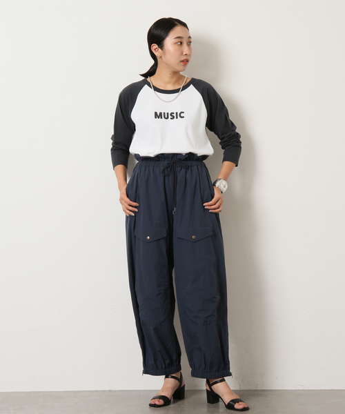 Bonum(ボナム)の「MUSICベースボールTシャツ(Tシャツ/カットソー・レディース・ホワイト/ホワイト系その他・FREE)」の14枚目の写真