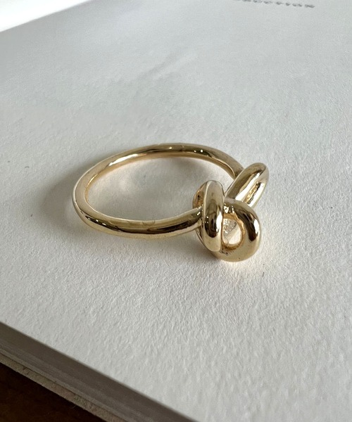 LIAN（リアン）の「シンプルノットリング（リング・レディース・シルバー/ゴールド・FREE）」の7枚目の写真