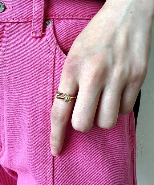 LIAN（リアン）の「シンプルノットリング（リング・レディース・シルバー/ゴールド・FREE）」の9枚目の写真