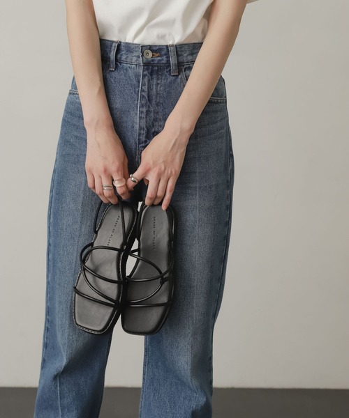 SENSE OF PLACE by URBAN RESEARCH（センスオブプレイスバイアーバンリサーチ）の「ボリュームソールコードサンダル（サンダル・レディース・アイボリー/ブルー/ピンク/ブラック・MEDIUM/SMALL/LARGE）」の3枚目の写真