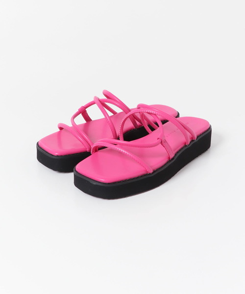 SENSE OF PLACE by URBAN RESEARCH（センスオブプレイスバイアーバンリサーチ）の「ボリュームソールコードサンダル（サンダル・レディース・アイボリー/ブルー/ピンク/ブラック・MEDIUM/SMALL/LARGE）」の6枚目の写真