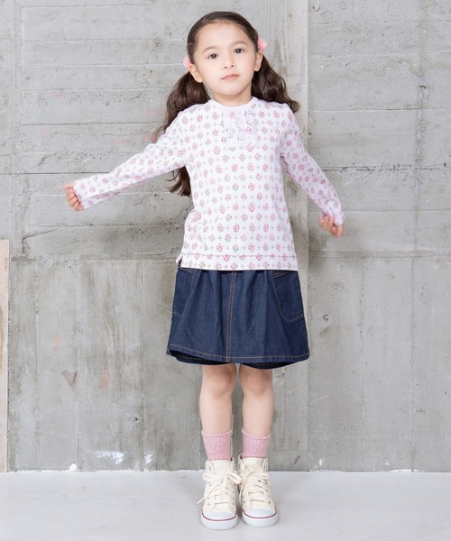 RAGMART(ラグマート)の「デニムキュロット(デニムスカート・キッズ・ネイビー・110cm/100cm/120cm/130cm)」の5枚目の写真
