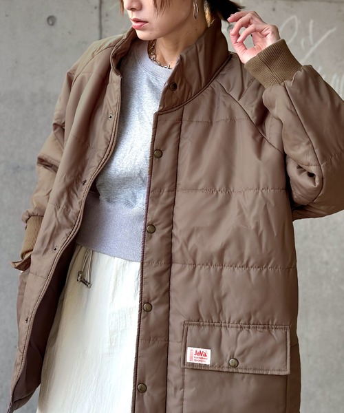Java(ジャバ)の「《JaVaジャバ コラボ》ラフだけど品良く。中綿bigシルエットブルゾン(ダウンジャケット/コート・レディース・ブラック/カーキ/モカ・SMALL/MEDIUM/LARGE/X-LARGE)」の13枚目の写真