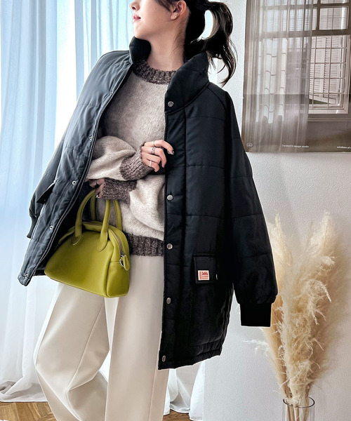 Java(ジャバ)の「《JaVaジャバ コラボ》ラフだけど品良く。中綿bigシルエットブルゾン(ダウンジャケット/コート・レディース・ブラック/カーキ/モカ・SMALL/MEDIUM/LARGE/X-LARGE)」の17枚目の写真