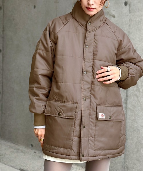 Java(ジャバ)の「《JaVaジャバ コラボ》ラフだけど品良く。中綿bigシルエットブルゾン(ダウンジャケット/コート・レディース・ブラック/カーキ/モカ・SMALL/MEDIUM/LARGE/X-LARGE)」の22枚目の写真