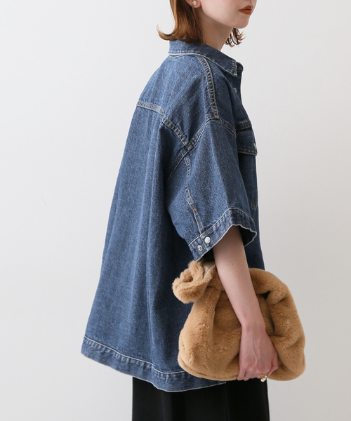 SLOBE IENA（スローブイエナ）の「LE DENIM ボクシーショート
