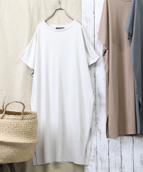 Right-on（ライトオン）の「【HONEYSUCKLE ROSE】フレンチスリーブチュニック（チュニック・レディース・ダークグレー/ライトベージュ/ブラウン・L/M）」の19枚目の写真