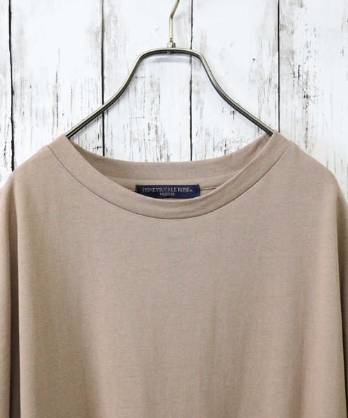 Right-on（ライトオン）の「【HONEYSUCKLE ROSE】フレンチスリーブチュニック（チュニック・レディース・ダークグレー/ライトベージュ/ブラウン・L/M）」の13枚目の写真