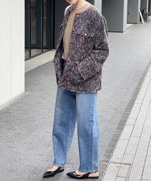 Spick & Span（スピックアンドスパン）の「ツィードノーカラー