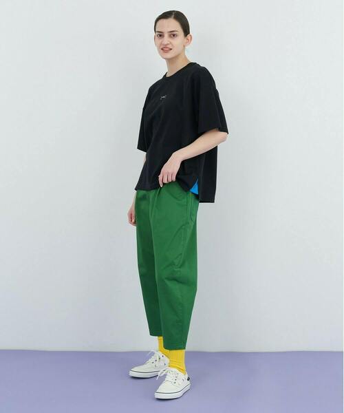 FRAPBOIS PARK（フラボアパーク）の「ワイドT（Tシャツ/カットソー・レディース・ブラック/オフホワイト・1/2/3）」の7枚目の写真