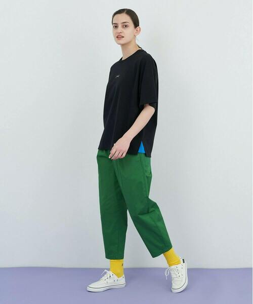 FRAPBOIS PARK（フラボアパーク）の「ワイドT（Tシャツ/カットソー・レディース・ブラック/オフホワイト・1/2/3）」の6枚目の写真