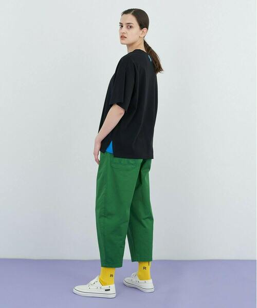 FRAPBOIS PARK（フラボアパーク）の「ワイドT（Tシャツ/カットソー・レディース・ブラック/オフホワイト・1/2/3）」の5枚目の写真