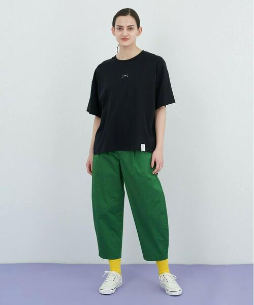 FRAPBOIS PARK（フラボアパーク）の「ワイドT（Tシャツ/カットソー・レディース・ブラック/オフホワイト・1/2/3）」の3枚目の写真