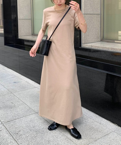 CAPRICIEUX LE'MAGE（カプリシューレマージュ）の「バックオープンＴワンピース（ワンピース・レディース・ブラック/モカ/ホワイト系その他・FREE）」の7枚目の写真