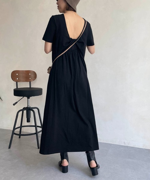 CAPRICIEUX LE'MAGE（カプリシューレマージュ）の「バックオープンＴワンピース（ワンピース・レディース・ブラック/モカ/ホワイト系その他・FREE）」の11枚目の写真