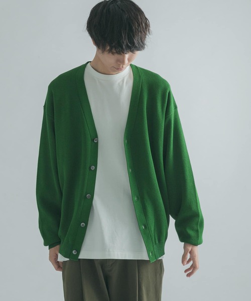 FORK&SPOON(フォークアンドスプーン)の「FORK&SPOON ソフトタッチクルーネックTシャツ(Tシャツ/カットソー・メンズ・オフホワイト/グレー系その他/グリーン系その他・4/5)」の9枚目の写真