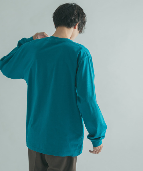 FORK&SPOON(フォークアンドスプーン)の「FORK&SPOON ソフトタッチクルーネックTシャツ(Tシャツ/カットソー・メンズ・オフホワイト/グレー系その他/グリーン系その他・4/5)」の12枚目の写真