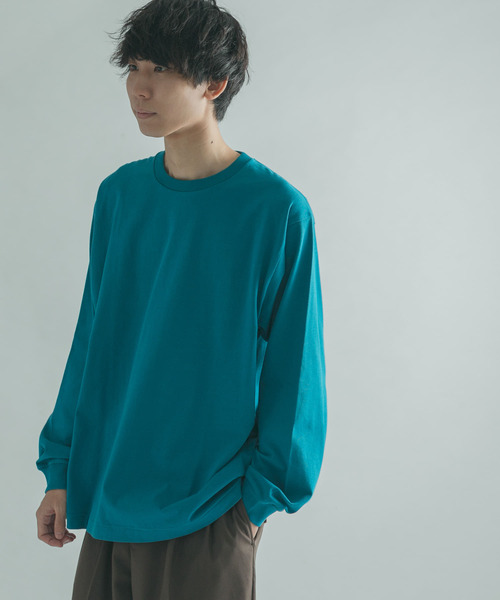 FORK&SPOON(フォークアンドスプーン)の「FORK&SPOON ソフトタッチクルーネックTシャツ(Tシャツ/カットソー・メンズ・オフホワイト/グレー系その他/グリーン系その他・4/5)」の15枚目の写真