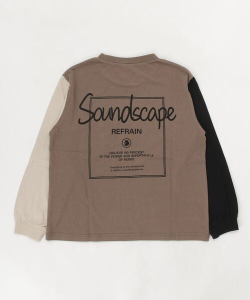 jeans-b（ジーンズベー）の「Jeans-b/ジーンズベー ビックロングTシャツ（Tシャツ/カットソー・キッズ・ブラウン/ブラック/サンドベージュ・130cm/140cm/150cm/160cm）」の4枚目の写真