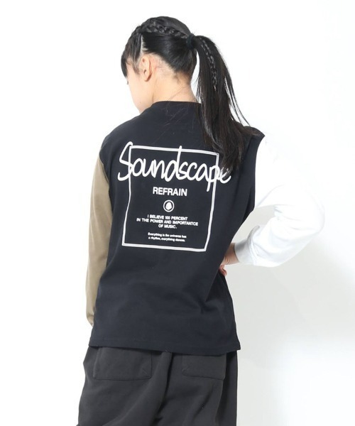 jeans-b（ジーンズベー）の「Jeans-b/ジーンズベー ビックロングTシャツ（Tシャツ/カットソー・キッズ・ブラウン/ブラック/サンドベージュ・130cm/140cm/150cm/160cm）」の9枚目の写真