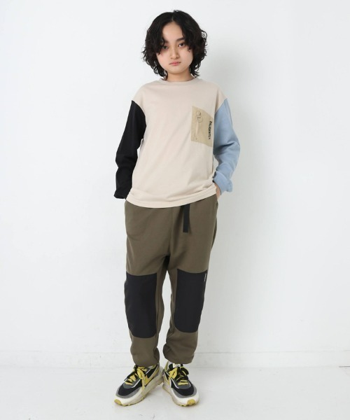 jeans-b（ジーンズベー）の「Jeans-b/ジーンズベー ビックロングTシャツ（Tシャツ/カットソー・キッズ・ブラウン/ブラック/サンドベージュ・130cm/140cm/150cm/160cm）」の8枚目の写真