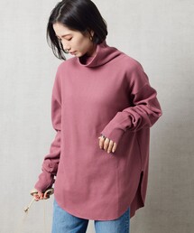 【WEB限定】ワッフルタートルネックプルオーバー