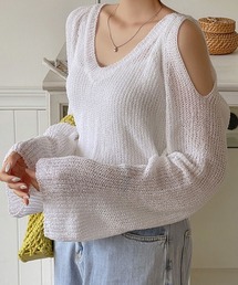 SONYUNARA ルーズフィットVネックニット