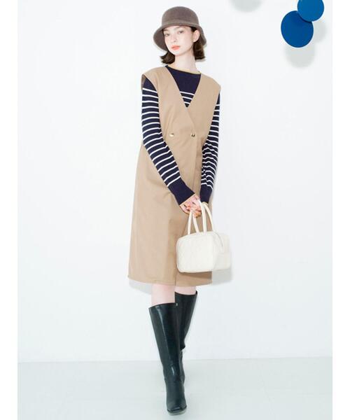 Te chichi TERRASSE（テチチテラス）の「キルティングボストンバッグ（ハンドバッグ・レディース・ブラック/オフホワイト/ブルー・ﾌﾘ-）」の6枚目の写真